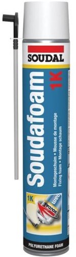 Soudal soudafoam 1 k | pu schuim | champagne | 750 ml - 100393
