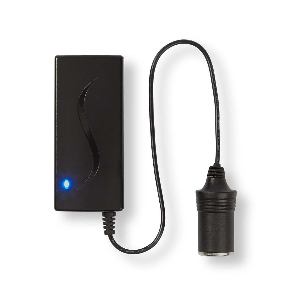 Nedis power omvormer 60w – 230v naar 12v – sigarettenaanstekeruitgang – randaarde – spanningsomvormer
