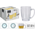 Excelent houseware theeglas gehard glas set van 4st 400ml