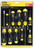 Stanley handgereedschap 10-delige cushiongrip schroevendraaierset standaard phillips - 2-65-005