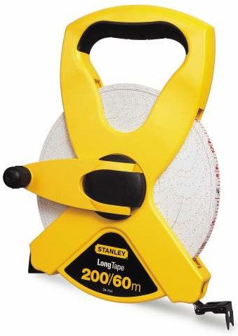 Stanley handgereedschap landmeter fiberglas open kast | 60m - 12,7mm - 2-34-795