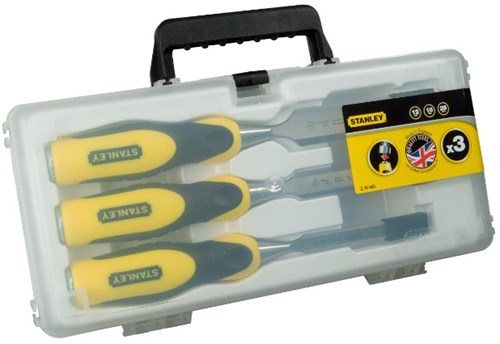 Stanley handgereedschap steekbeitelset dynagrip 3dlg. (12,18,25 mm) - 2-16-883