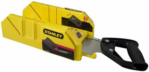 Stanley handgereedschap verstekbak kunststof met kapzaag l350mm b143mm h95mm - 1-19-800