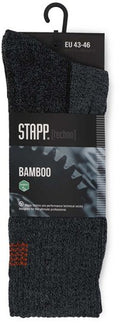Stapp techno bamboo sok 28400 donkergrijs oranje | 6556 donkergrijs oranje | maat 46 - 00.134.007.43