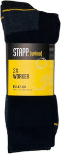 Stapp yellow worker 2-pack sokken 4415 | 699 zwart | maat 46 - 38.134.007.02