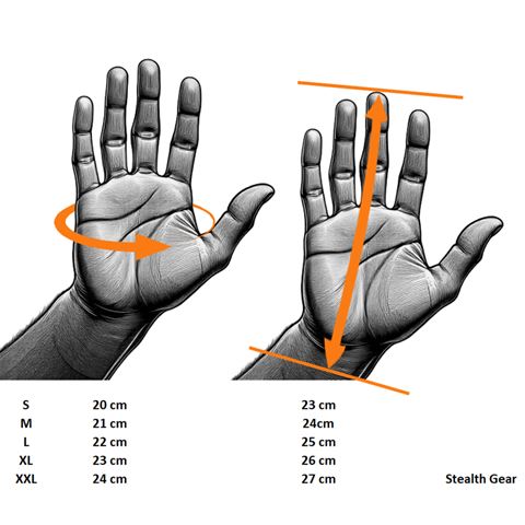 Stealth Gear Handschuhe Größe XL