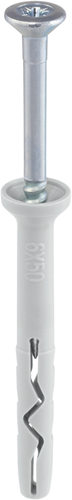 Steelies ultimate slagplug nylon 8x160 verzonken kraag pz2 verzinkt | 50 stuks - kea10801601