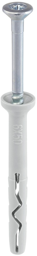 Steelies ultimate slagplug nylon 8x160 verzonken kraag pz2 verzinkt | 50 stuks - kea10801601