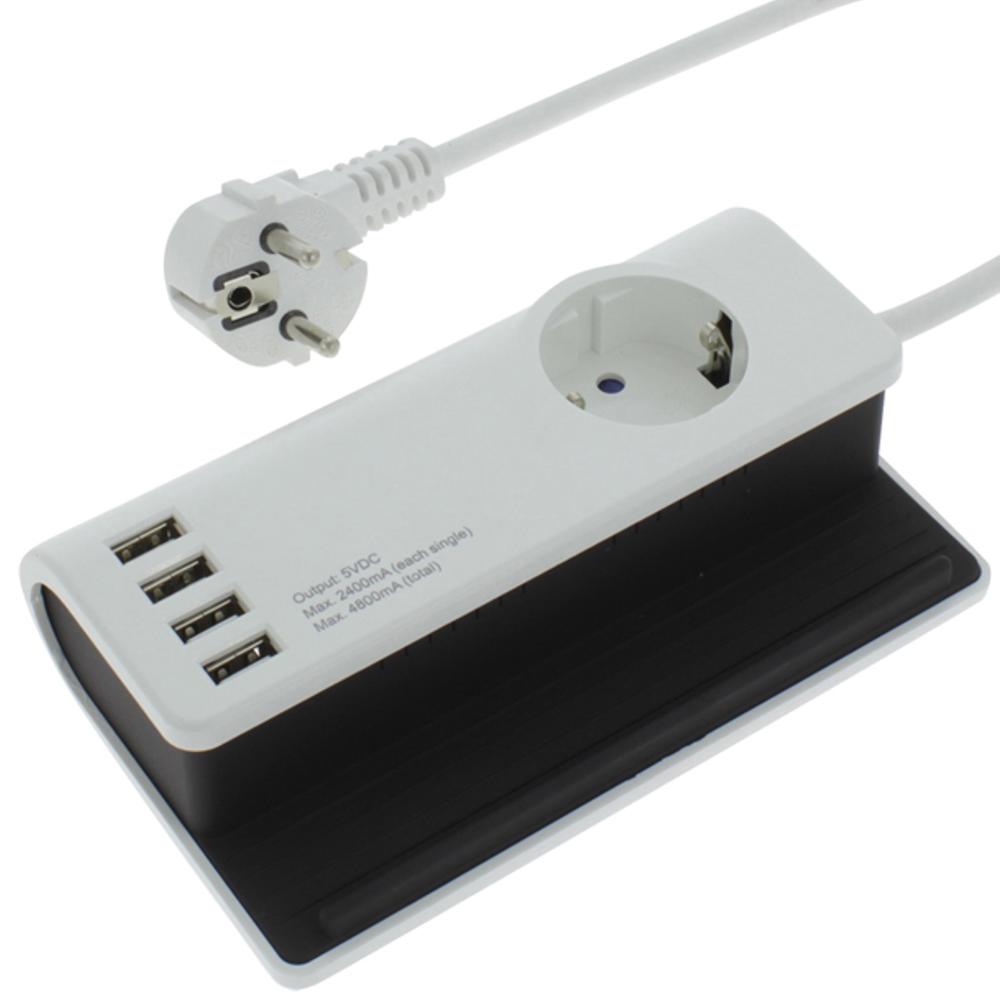 Stekkerdoos usb - 4 poorten