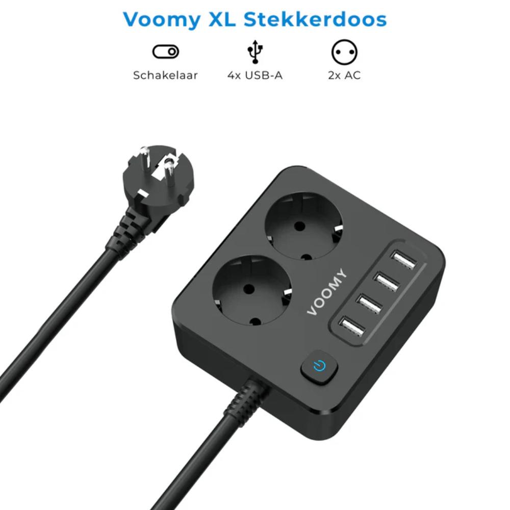 Stekkerdoos usb - 2 poorten