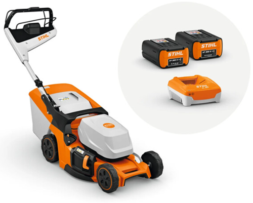 Stihl rma 448.3 pv set accu grasmaaier | incl. 2x 7.2ah ap 300s accu + al301 lader - wa412000010