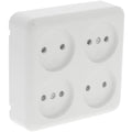 Q-link opbouw stopcontact - 4-voudig