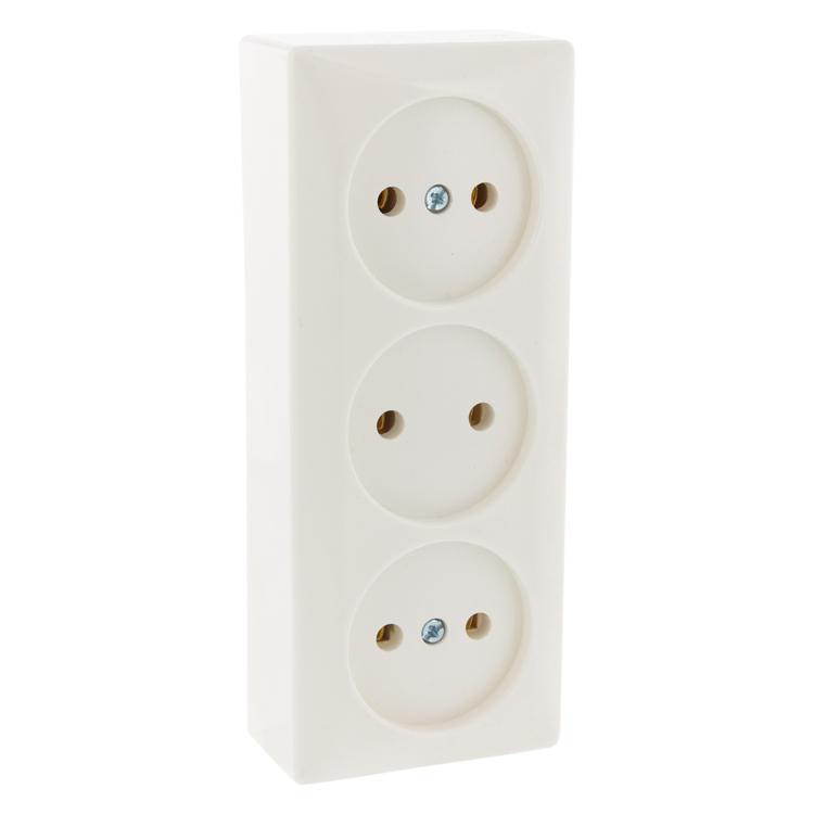 Opbouw stopcontact - 3-voudig
