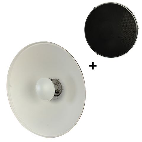 Studioking beauty dish wit sk-bd550w 55 cm voor falcon eyes