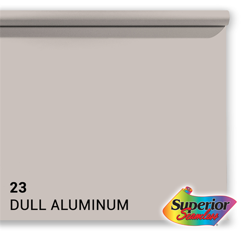Hochwertiges Hintergrundpapier 23, mattes Aluminium, 1,35 x 11 m