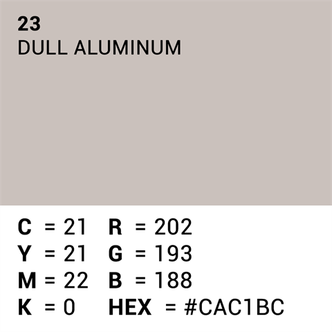 Hochwertiges Hintergrundpapier 23, mattes Aluminium, 1,35 x 11 m