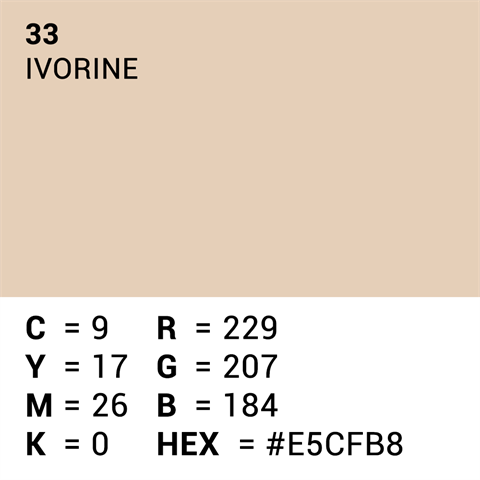 Hochwertiges Hintergrundpapier 33 Ivorine 1,35 x 11 m