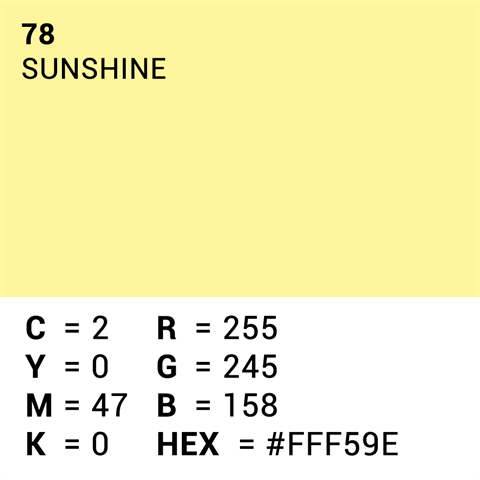 Hochwertiges Hintergrundpapier 78 Sunshine 1,35 x 11 m