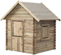 Schaukelndes Louise-Spielhaus aus Holz, 120 x 120 x 160 cm, Natur