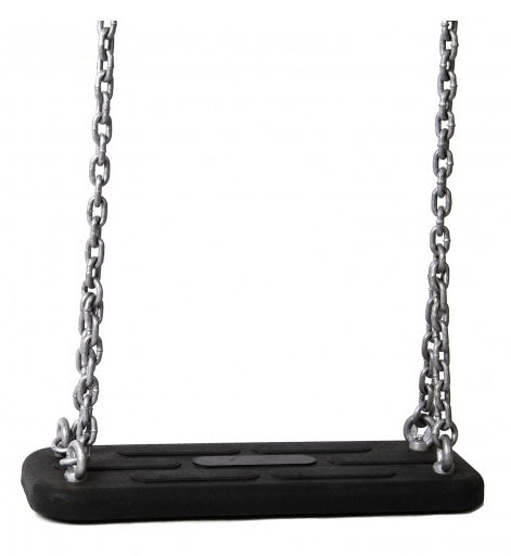 Schwingsitz mit Stahlkette 45 x 18 cm schwarz