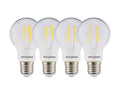 Sylvania ledlamp - e27 - 470 lm - bol - doorzichtig - 4 stuks