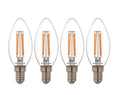 Sylvania ledlamp - e14 - 470 lm - kaars - helder - 4 stuks