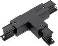 Enzo t-stuk rechts vast 90gr tbv. rail 3-fasen zwart - 5050065