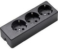 Enzo tafelcontactdoos ra 3v langwerpig zwart - 6871822