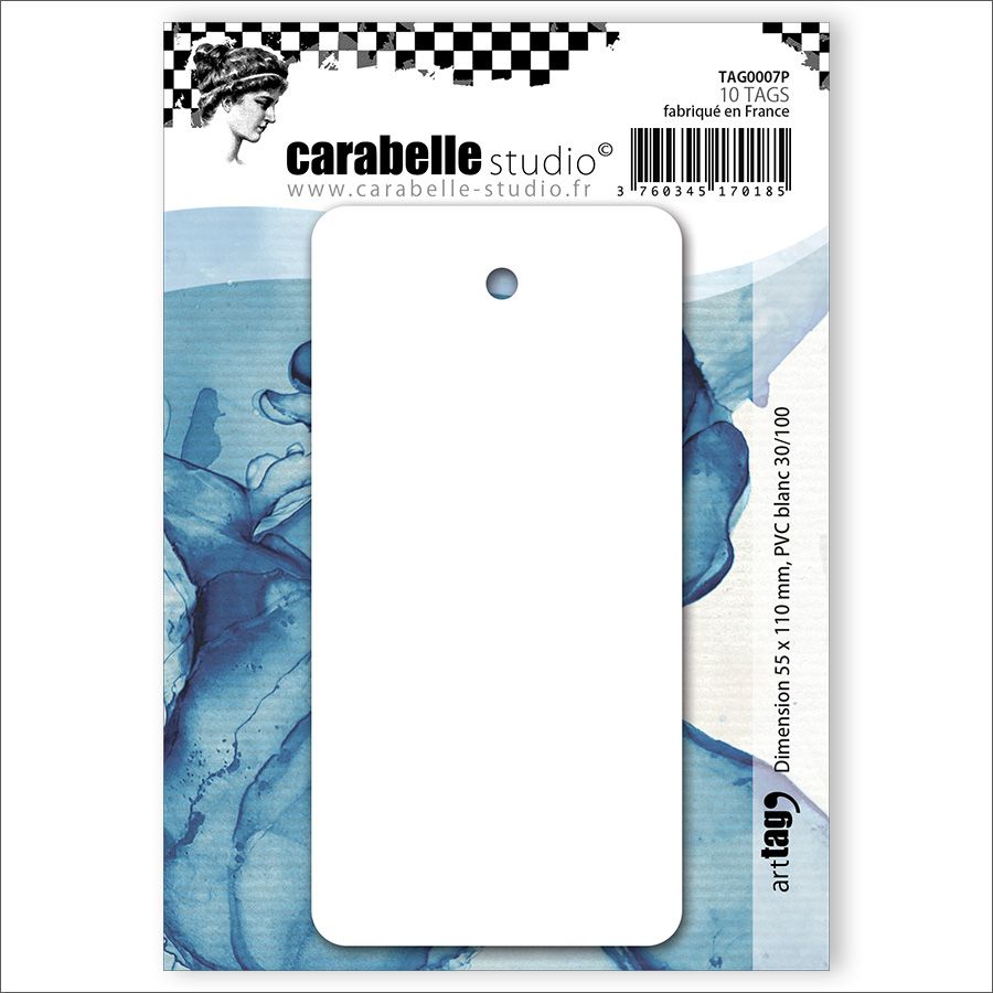 Carabelle studio • american labels pvc 55 x 110 mm 10pcs