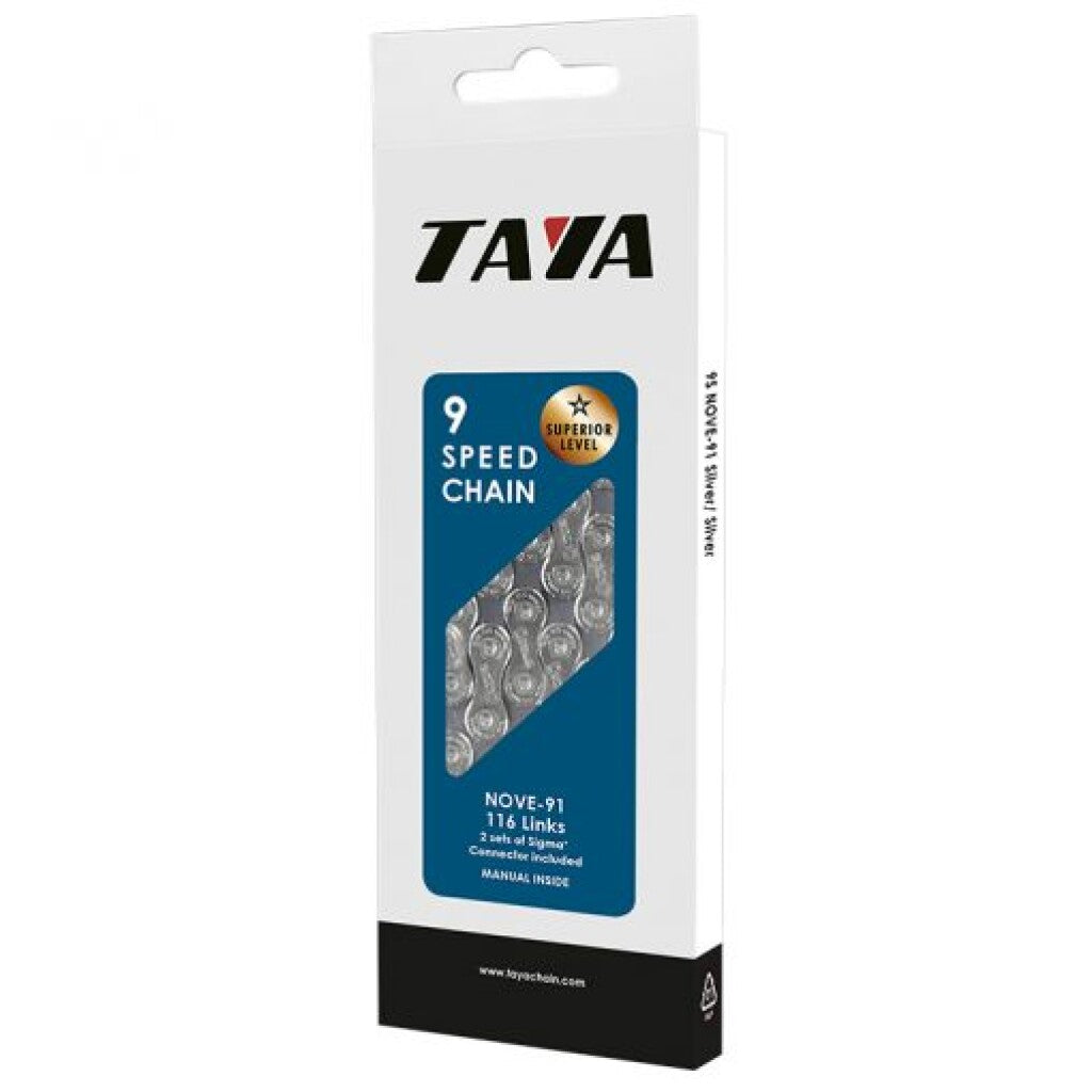 Taya ketting nove-91 1 2x5 64x116, 9 speed, zilver