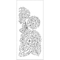 The crafter's workshop • slimline stencil hydrangea bouquet 10,16x22,86cm