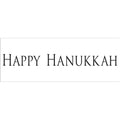 The crafter's workshop • rustieke boord stencil 41,91x15,2cm happy hanukkah