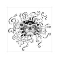 The crafter's workshop • template 15x15cm sun and moon