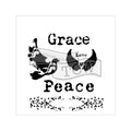 The crafter's workshop • template 15x15cm peace doves