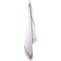 Theedoek ruit blauw 70x70cm 12st