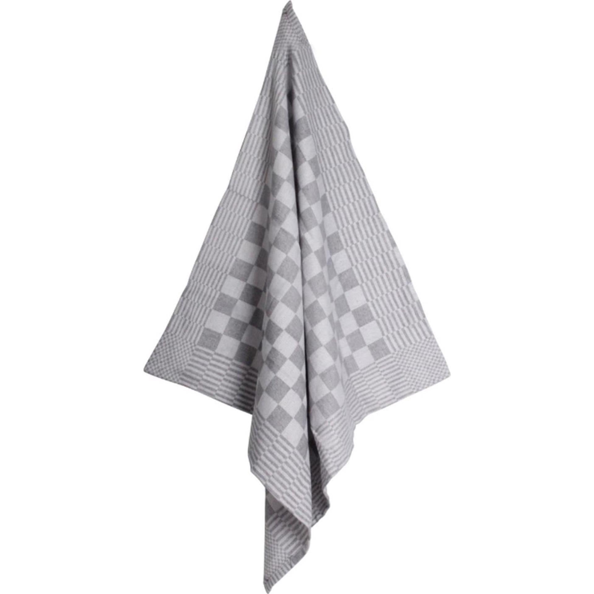 Koksdoek grijs grote ruit 70x70cm
