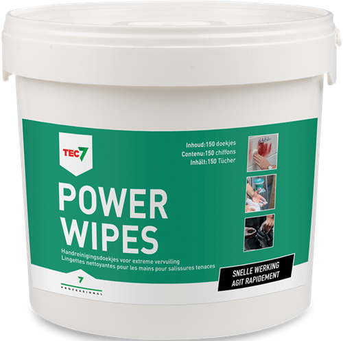 Tec7 powerwipes reinigingsdoekjes 150 doekjes - 467035000