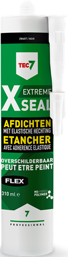 Tec7 x-seal zwart, patroon, 310 ml | alles en overal afdichten - 528013000