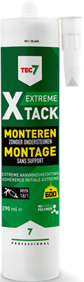 Tec7 x-tack patroon snelle montagekit 290ml wit - 534525000