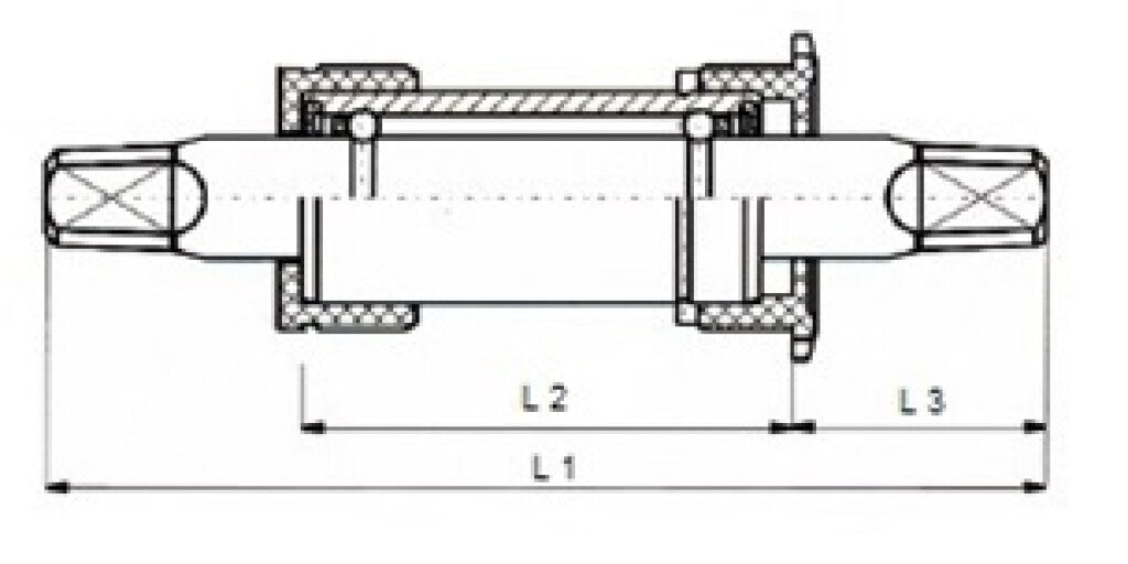 Buzaglo tecora e trapas 110½mm bsa, kettinglijn 22.0, alu cup
