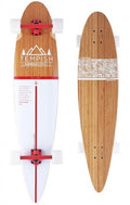 Longboard Flow 109 x 23 cm Leder/Weiß