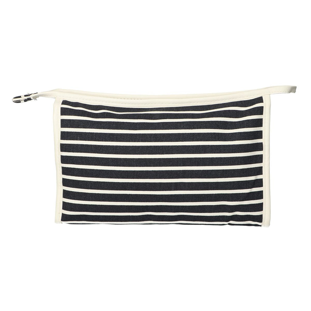 Traveller toilettas stripe blauw sports classic 30x20cm