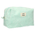 Traveller toilettas badstof sunny turquoise 21,5cm x 19cm