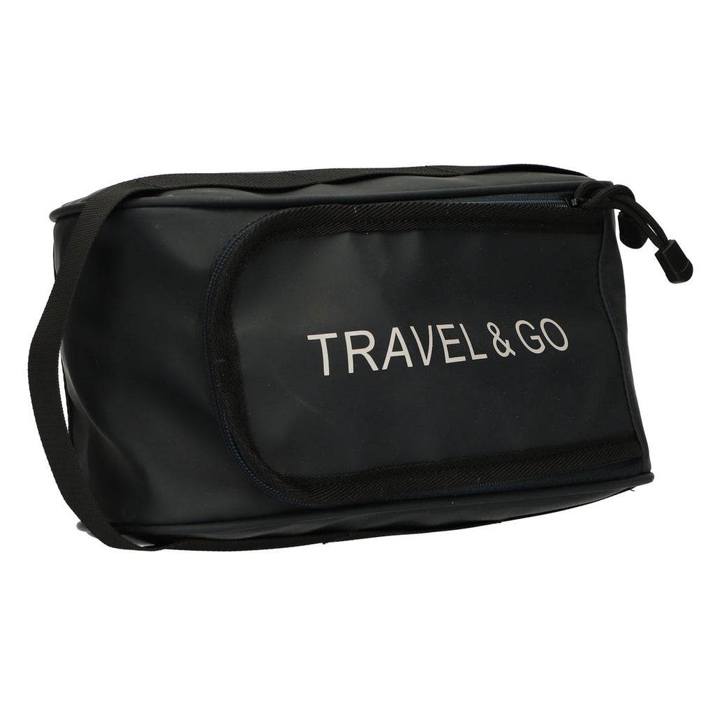 Traveller toilettas travel go donkerblauw 15,5cm x 13,5cm