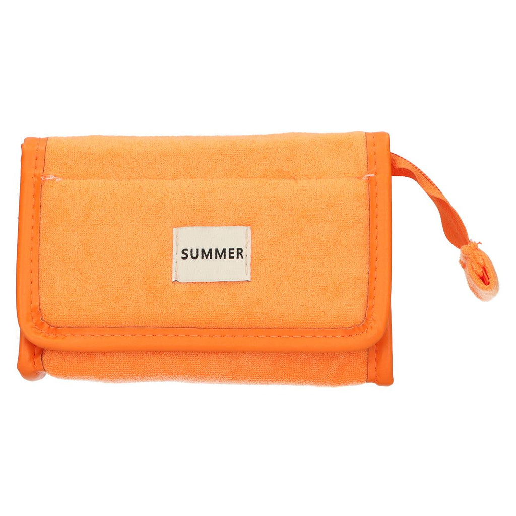 Traveller spiegeltas badstof oranje 16,5cm x 12cm