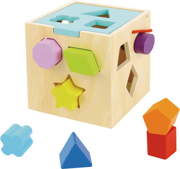 Tooky Spielzeug Formensortierer aus Holz, 12 Monate, 13 Teile
