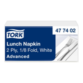 Tork lunchservet wit 33x33 2-laags 1 8 vouw (200 stuks)