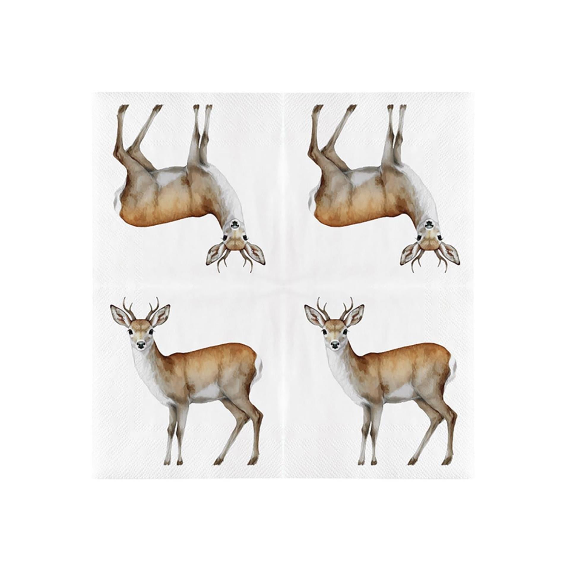 Esschert design servetten ree 33x33cm