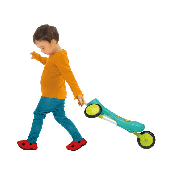 ScuttleBug XL Splodge Laufrad mit 3 Rädern Junior Türkis/Grün