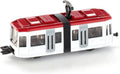 Siku Straßenbahn rot-weiß 9 cm lang
